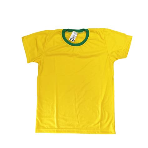 Camiseta de Poliéster do Brasil Infantil P Sublimação Rei Da