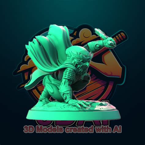 Dnd Miniature Echo Stl Model For 3d Printing 3d Printable Echo Figure Dungeons And Dragons