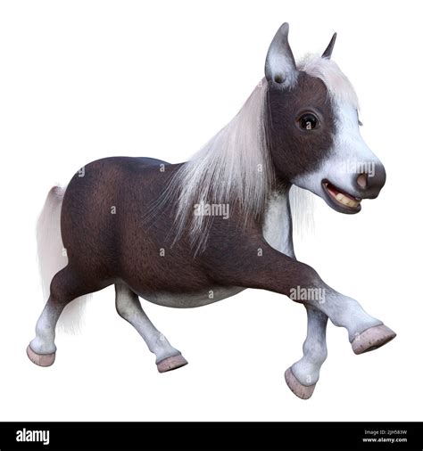 3d Rendering Of A Pony Or A Small Horse Or Equus Ferus Caballus