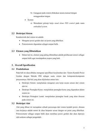 Dokumen B Sistem Kendali Posisi Gorden Dengan Menggunakan Metoda