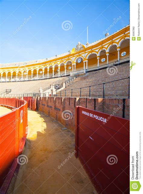 Bullfight Arena Plaza De Toros At Sevilla Spain Editorial Photography