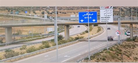 Tunisie Le R Seau Des Autoroutes Est De Km De Long Des Projets