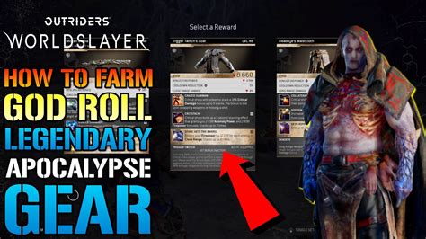 Outriders Worldslayer Best Apocalypse Legendary Farm How To Get God