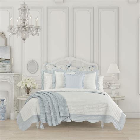 Ashford Blue Cotton King/Cal King Quilt 2825120KQLT - The Home Depot