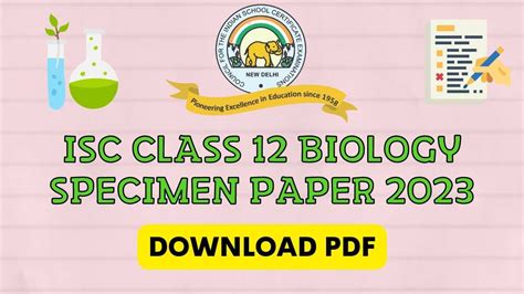 Isc Biology Specimen Paper Cisce Class Biology Sample Paper