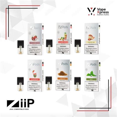 HOT ZiiP Pods 5 Nic Pack Of 4 Juul Compatible Vape Lazada PH