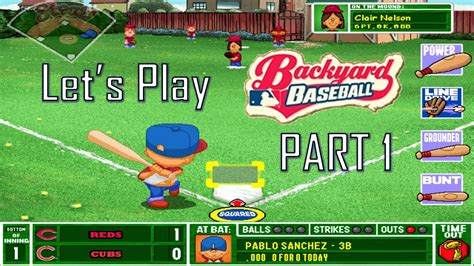 Lets Play Backyard Baseball Part 1 Youtube