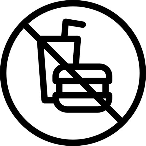 No Fast Food Icon