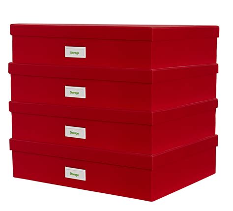 Storage Box A3 Red Storage Box Storage Filing Cabinet