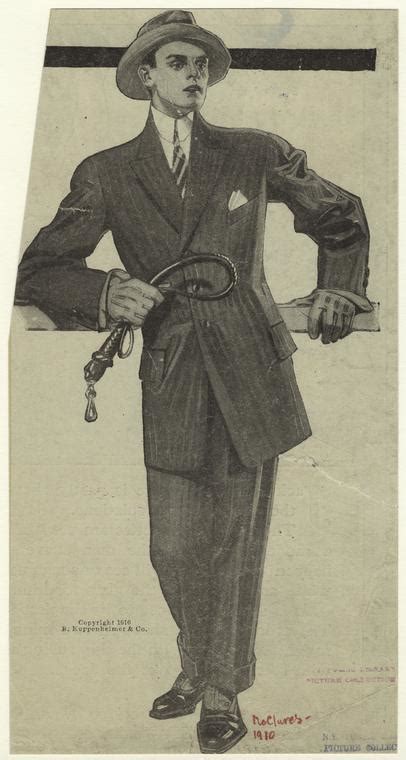 Menswear 1910s Costume Reference