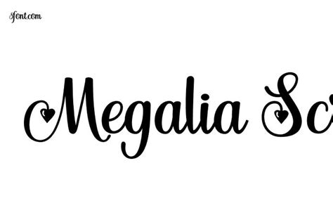 Megalia Script Regular Font - Free Font Download