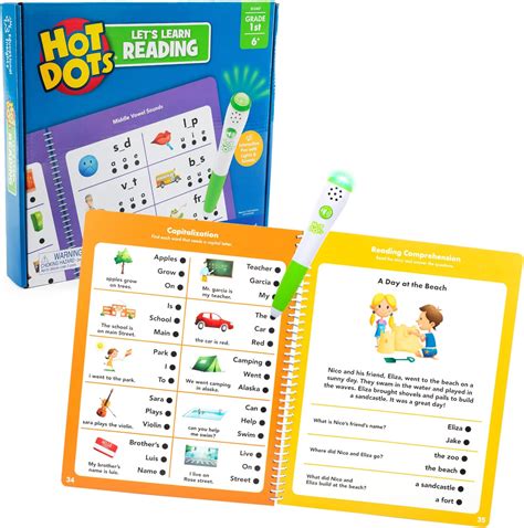 Learning Resources Hot Dots Jr Beginning Phonics Card Set Amazon Co Uk Stationery Office