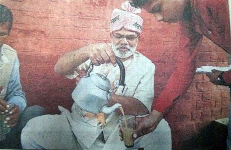 Modi Sells Tea At His Chai Pe Charcha