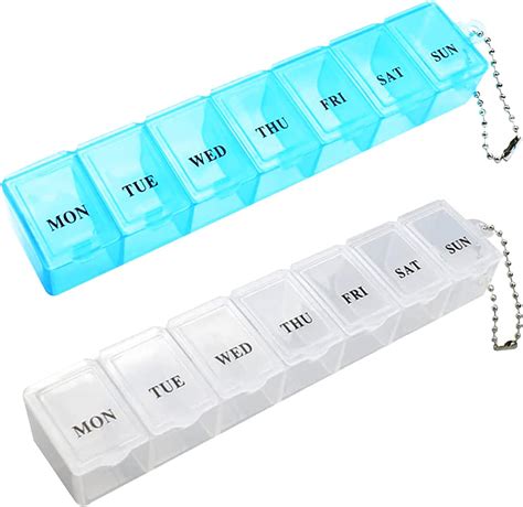 St Ck Pillendose Tragbarer Pillen Organizer Reise Tabletten Box