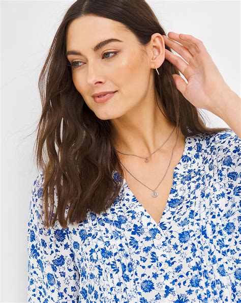 Julipa Floral Pintuck Blouse Ambrose Wilson