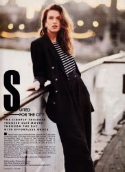 Uk Vogue March Tatjana Patitz By Sante Dorazio The Fashion Spot