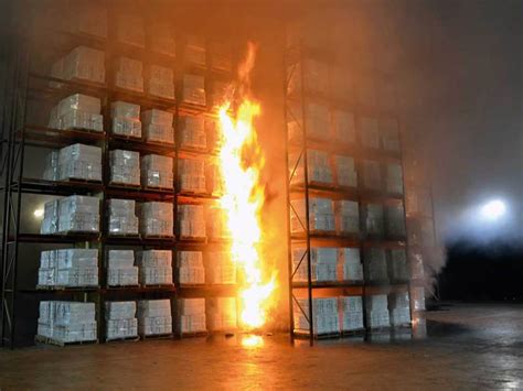 High Rack Storage Fire Sprinkler Test – Active Industrial Fire Protection