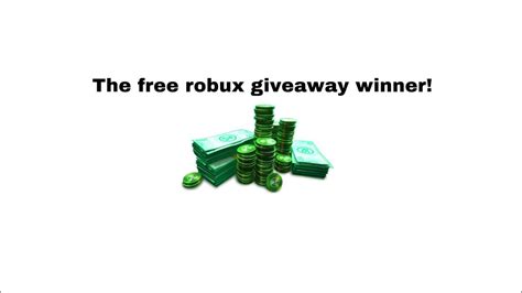 The Winner Of The Free Robux Giveaway Youtube