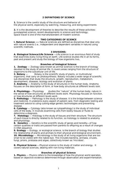 science  definitions  science science   careful study