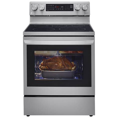 Lg Glass Top Electric Range With Airfry Technology Lrel6325f