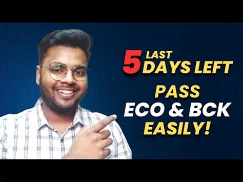 SCORE 80 MARKS IN ECO BCR IN LAST 5 DAYS CA FOUNDATION DEC 2023