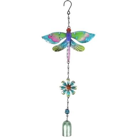 Carillon À Vent En Métal Avec Motif Colibri Papillon Libellule