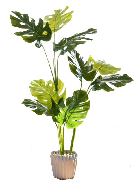 MONSTERA SZTUCZNA W DONICZCE DEKORACJA ROŚLINNA 90cm E157 Cena