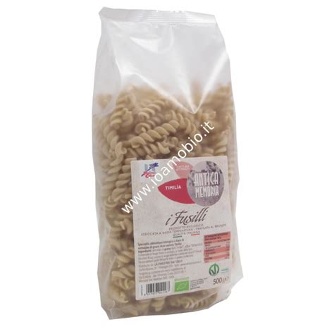 Fusilli Di Timilia G Pasta Biologica Di Grani Antichi Antica Memoria