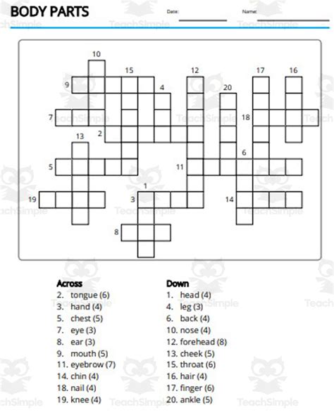 Word Games with Puzzles Crossword Themes by Teach Simple