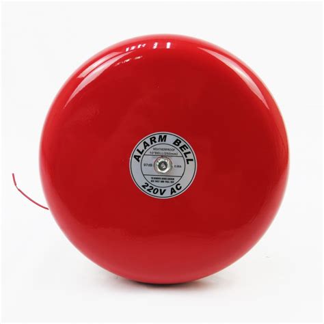 6 Inch 8 Inch 10 Inch 240V Weatherproof Electrical Alarm Bell Red