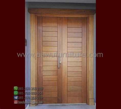 Pintu Kamar Tidur Geser Model Minimalis Dari Kayu Jati Podium Mimbar