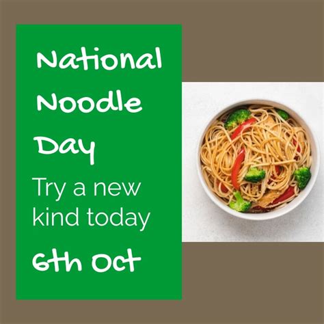 Copy Of National Noodle Day Postermywall