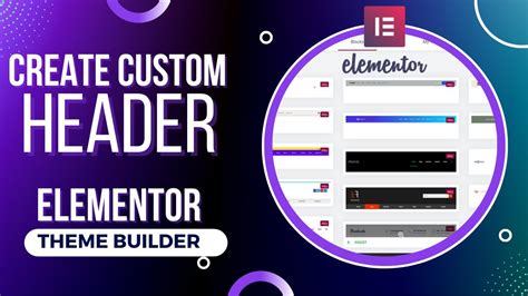 Create Header Template With Elementor Theme Builder Tutorial