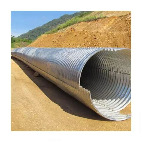 Jubo Drainage Culvert Metal Pipe Assemble Galvanized Corrugated Steel