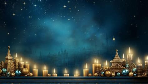 Premium Ai Image Jewish Holiday Hanukkah Background