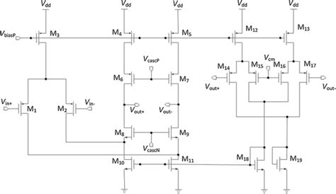 Fully Differential Folded Cascode Ota With A Common Mode Feedback