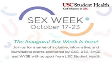 Usc Debuts Inaugural Sex Week Opinion Conservative Before It S News