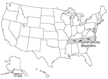 Smoky Mountains On Us Map - Dolley Hollyanne