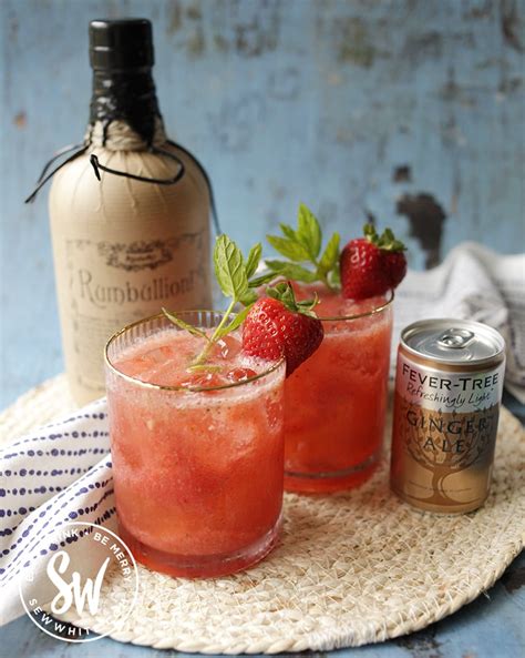 Easy Strawberry Rum Cocktail Perfect For Parties Sew White