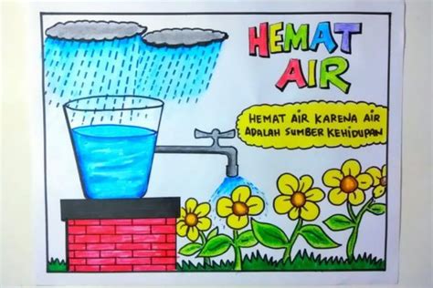 7 Contoh Poster Hemat Air Yang Bagus Dan Mudah Digambar Blog Mamikos