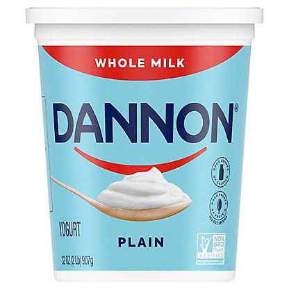 Dannon Whole Milk Plain Yogurt, 32 oz – Central Market