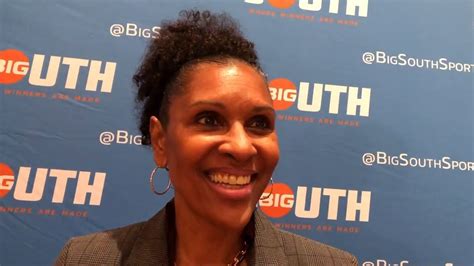 Winthrop Womens Basketball Head Coach Lynette Woodard At 2019 Big