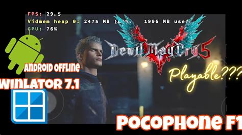 Devil May Cry Android Winlator Pocophone F Snapdragon