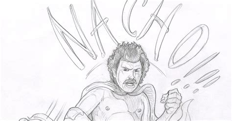 Nacho Libre Jack Black Sketch