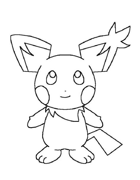 Pichu Coloring Pages (Free Printable PDF)