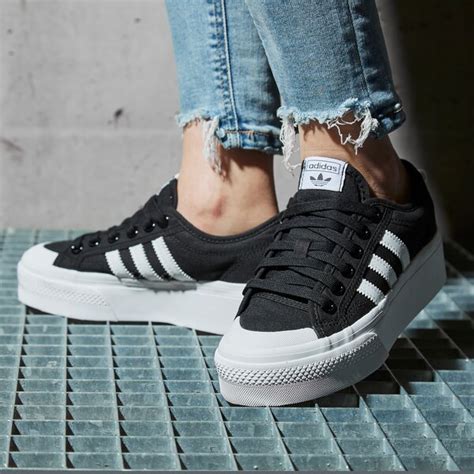 ADIDAS NIZZA PLATFORM W Kolor Czarny FV5321 Buty Damskie Trampki