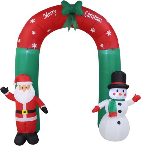 8 Foot Tall Lighted Christmas Inflatable Santa Claus And