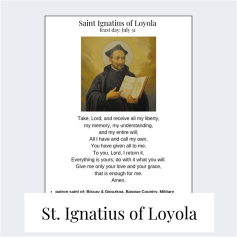 Saint Ignatius of Loyola Feast Day - Catholic Homebody