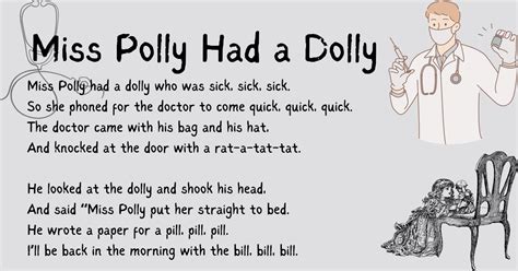 Miss Polly Had a Dolly Printable Lyrics, Origins, and Video