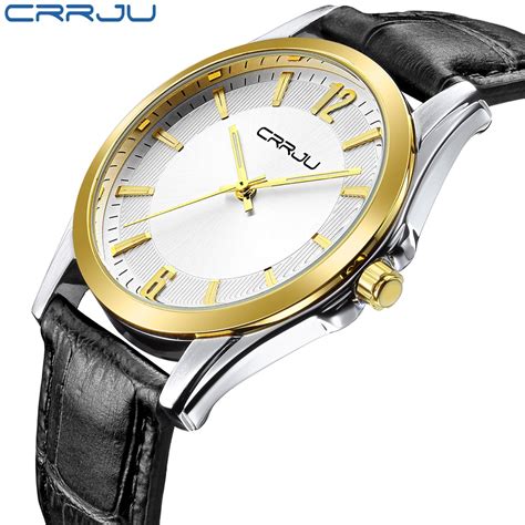 Crrju Reloj De Cuarzo Para Hombre Cron Grafo Ultrafino De Marca